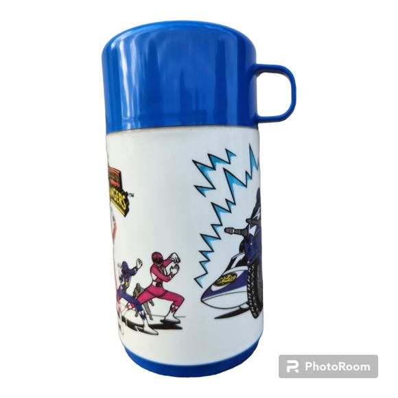 Mighty Morphin Power Rangers Plastic Thermo Vintage Aladdin 1994 - Picture 2 of 6